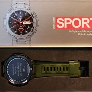 Realtek Men’s Smartwatch Military Fitness Outdoor Tactical Smartwatch Bluetooth